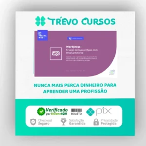 Wordpress Criação de Lojas Virtuais com Woocommerce 2021 - Treinaweb